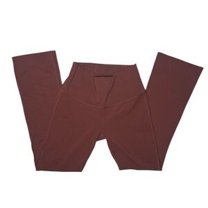 Nike Yoga Dri-Fit High Rise Flare Pants Medium Brown Bootcut Stretch Activewear
